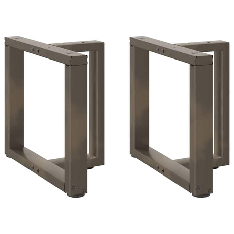 Vidaxl salontafelpoten 2 st t-vormig 50x25x(42-43) cm staal naturel