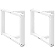 Vidaxl salontafelpoten 2 st t-vormig 60x25x(42-43) cm staal wit