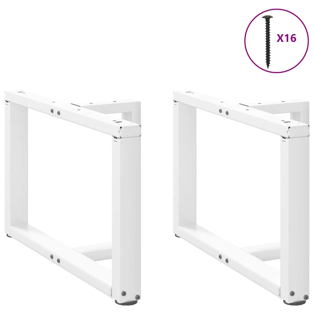 Vidaxl salontafelpoten 2 st t-vormig 60x25x(42-43) cm staal wit