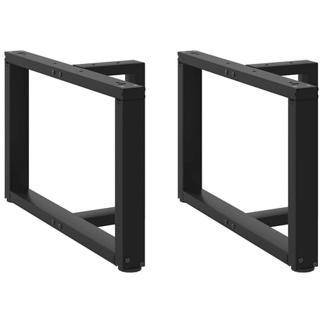Vidaxl salontafelpoten 2 st t-vormig 70x25x(42-43) cm staal zwart