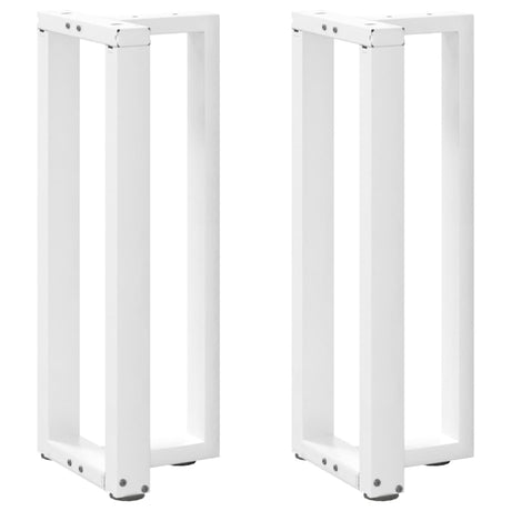 Vidaxl console tafelpoten 2 st t-vormig 25x28x(72-73) cm staal wit