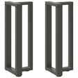 Vidaxl console tafelpoten 2st t-vormig 25x28x(72-73)cm staal antraciet