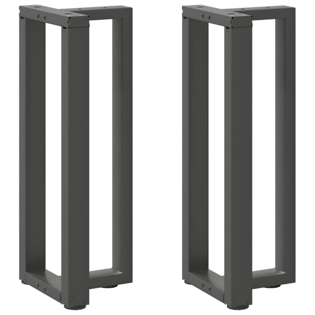 Vidaxl console tafelpoten 2st t-vormig 25x28x(72-73)cm staal antraciet