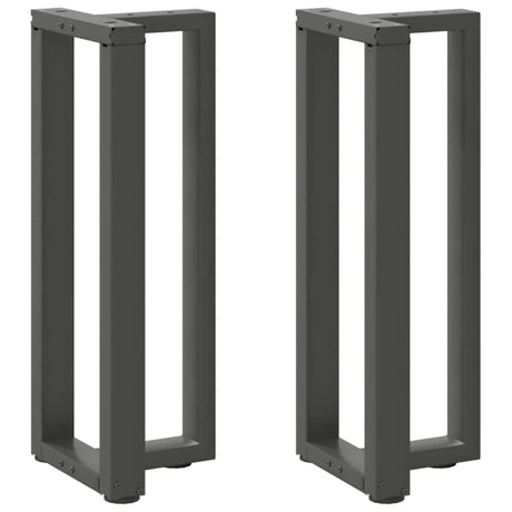 Vidaxl console tafelpoten 2st t-vormig 25x28x(72-73)cm staal antraciet
