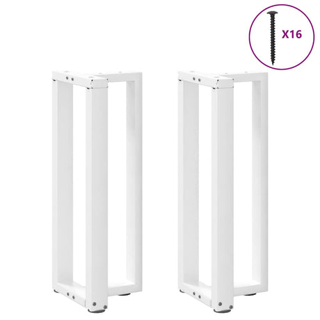 Vidaxl console tafelpoten 2 st t-vormig 38x25x(72-73) cm staal wit