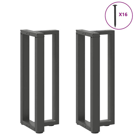 Vidaxl console tafelpoten 2st t-vormig 38x25x(72-73)cm staal antraciet