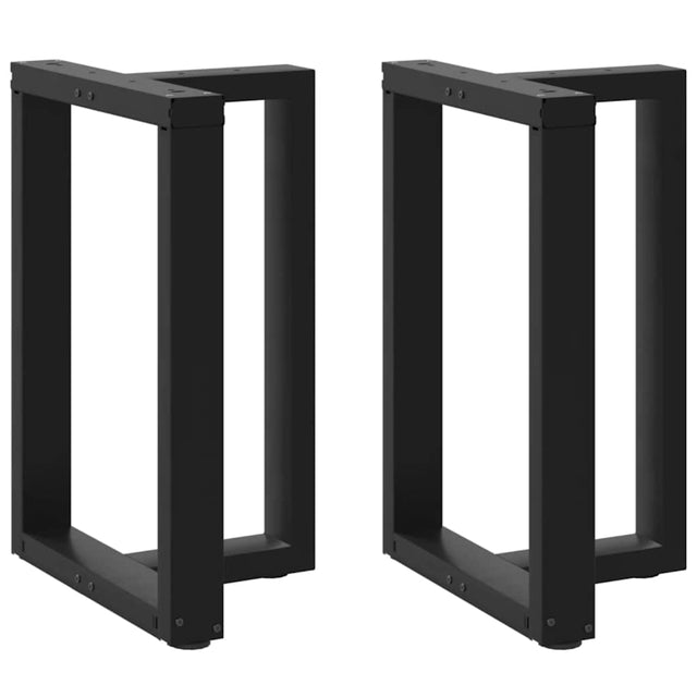 Vidaxl eettafelpoten 2 st t-vormig 60x35x(72-73) cm staal zwart