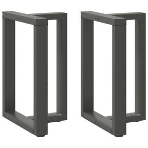 Vidaxl eettafelpoten 2 st t-vormig 60x35x(72-73) cm staal antraciet