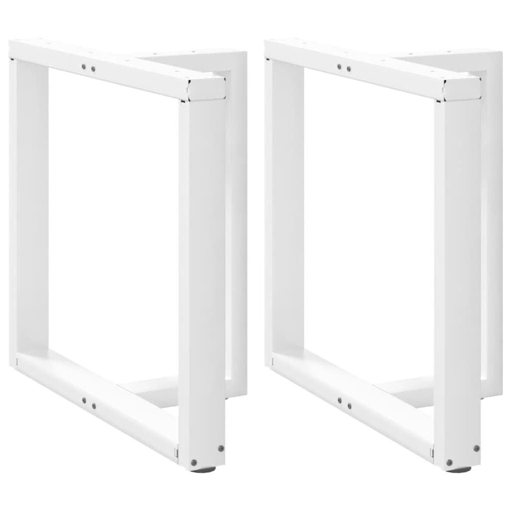 Vidaxl eettafelpoten 2 st t-vormig 70x35x(72-73) cm staal wit