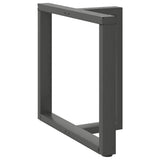 Vidaxl eettafelpoten 2 st t-vormig 70x35x(72-73) cm staal antraciet