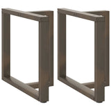 Vidaxl eettafelpoten 2 st t-vormig 80x35x(72-73) cm staal naturel