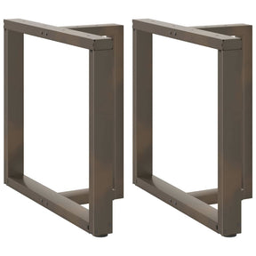 Vidaxl eettafelpoten 2 st t-vormig 80x35x(72-73) cm staal naturel