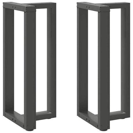 Vidaxl bartafelpoten 2 st t-vormig 40x35x(90-91) cm staal antraciet