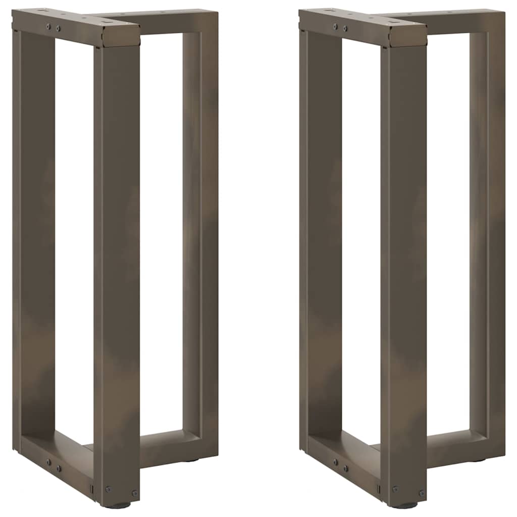 Vidaxl bartafelpoten 2 st t-vormig 40x35x(90-91) cm staal naturel
