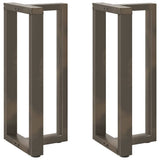 Vidaxl bartafelpoten 2 st t-vormig 40x35x(90-91) cm staal naturel