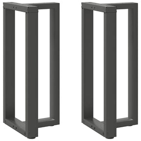 Vidaxl bartafelpoten 2 st t-vormig 50x35x(90-91) cm staal antraciet