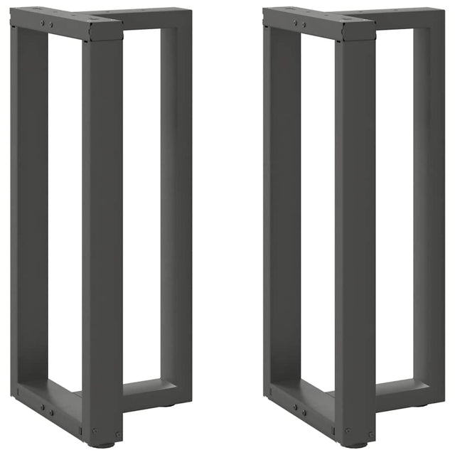 Vidaxl bartafelpoten 2 st t-vormig 50x35x(90-91) cm staal antraciet