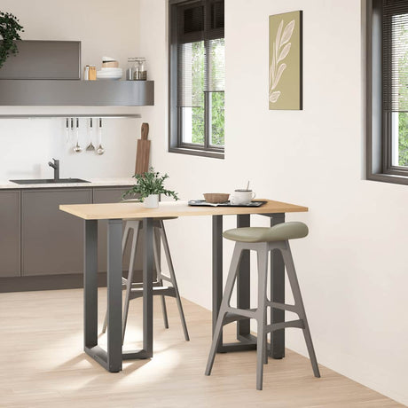 Vidaxl bartafelpoten 2 st t-vormig 60x35x(90-91) cm staal antraciet