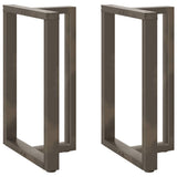 Vidaxl bartafelpoten 2 st t-vormig 60x35x(90-91) cm staal naturel