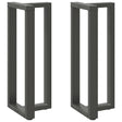 Vidaxl bartafelpoten 2 st t-vormig 40x35x(100-101) cm staal antraciet