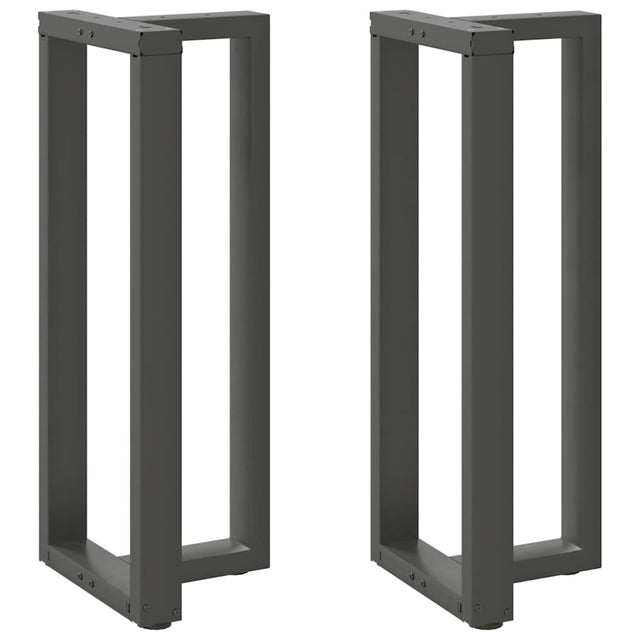 Vidaxl bartafelpoten 2 st t-vormig 40x35x(100-101) cm staal antraciet