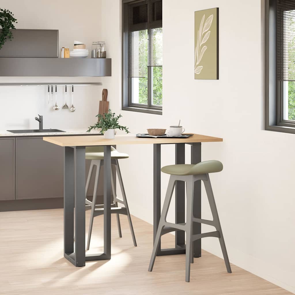 Vidaxl bartafelpoten 2 st t-vormig 40x35x(100-101) cm staal antraciet