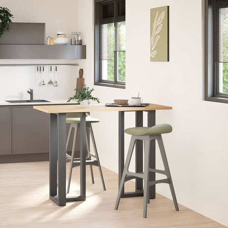 Vidaxl bartafelpoten 2 st t-vormig 40x35x(100-101) cm staal antraciet