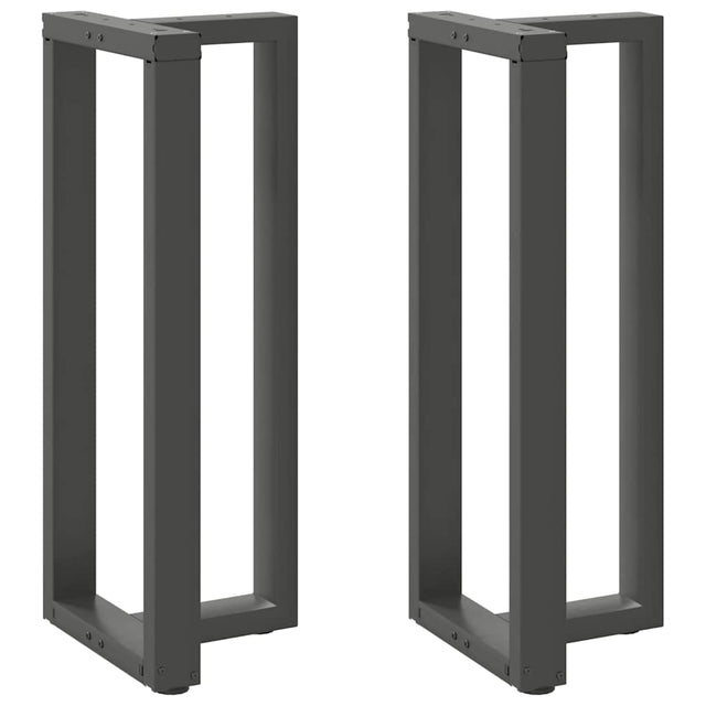 Vidaxl bartafelpoten 2 st t-vormig 50x35x(100-101) cm staal antraciet