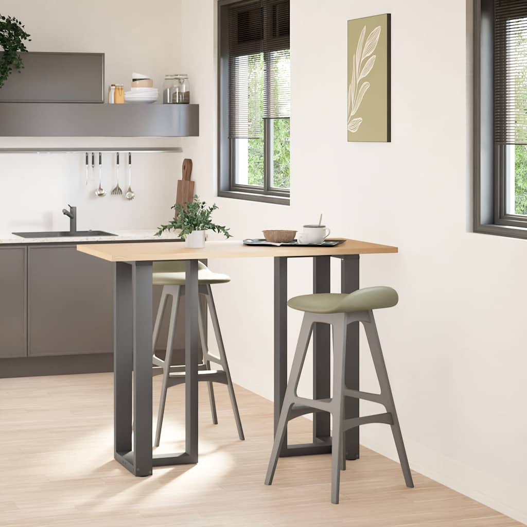 Vidaxl bartafelpoten 2 st t-vormig 50x35x(100-101) cm staal antraciet