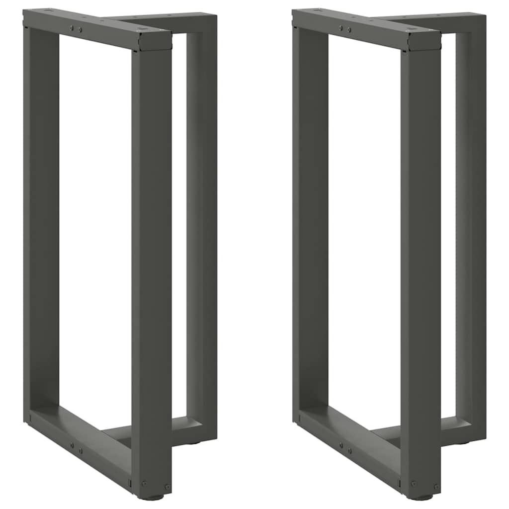 Vidaxl bartafelpoten 2 st t-vormig 60x35x(100-101) cm staal antraciet