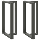 Vidaxl bartafelpoten 2 st t-vormig 60x35x(100-101) cm staal antraciet