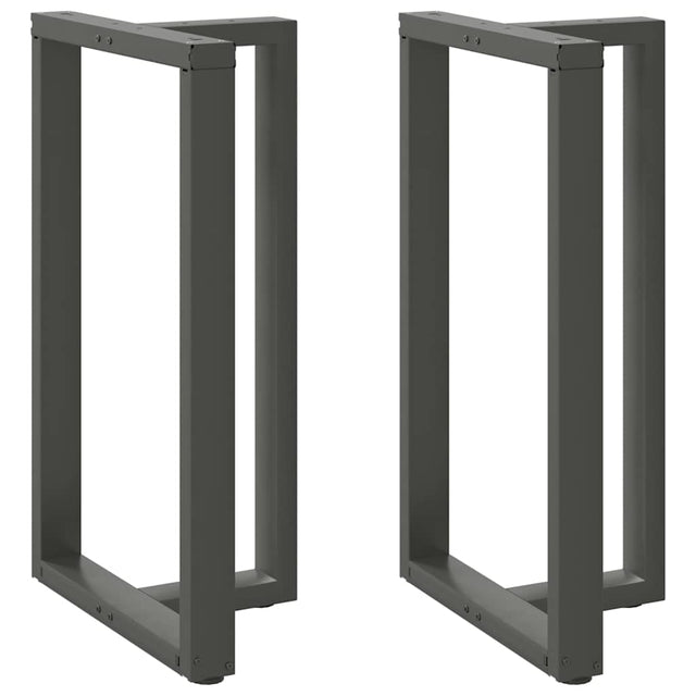 Vidaxl bartafelpoten 2 st t-vormig 60x35x(100-101) cm staal antraciet