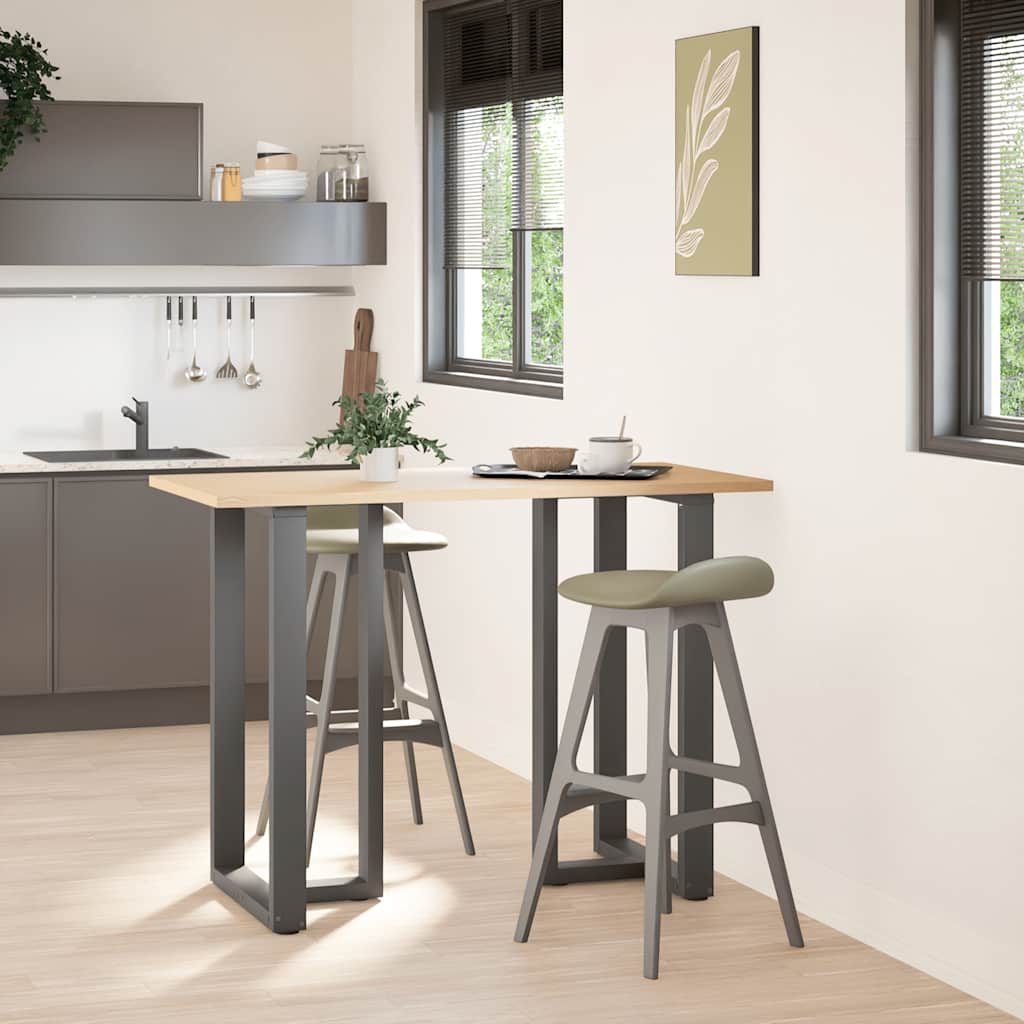 Vidaxl bartafelpoten 2 st t-vormig 60x35x(100-101) cm staal antraciet