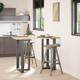 Vidaxl bartafelpoten 2 st t-vormig 60x35x(100-101) cm staal antraciet