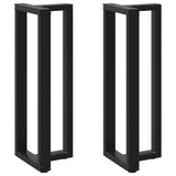Vidaxl bartafelpoten 2 st t-vormig 40x35x(110-111) cm staal zwart