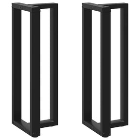 Vidaxl bartafelpoten 2 st t-vormig 40x35x(110-111) cm staal zwart