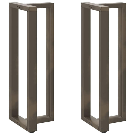 Vidaxl bartafelpoten 2 st t-vormig 40x35x(110-111) cm staal naturel