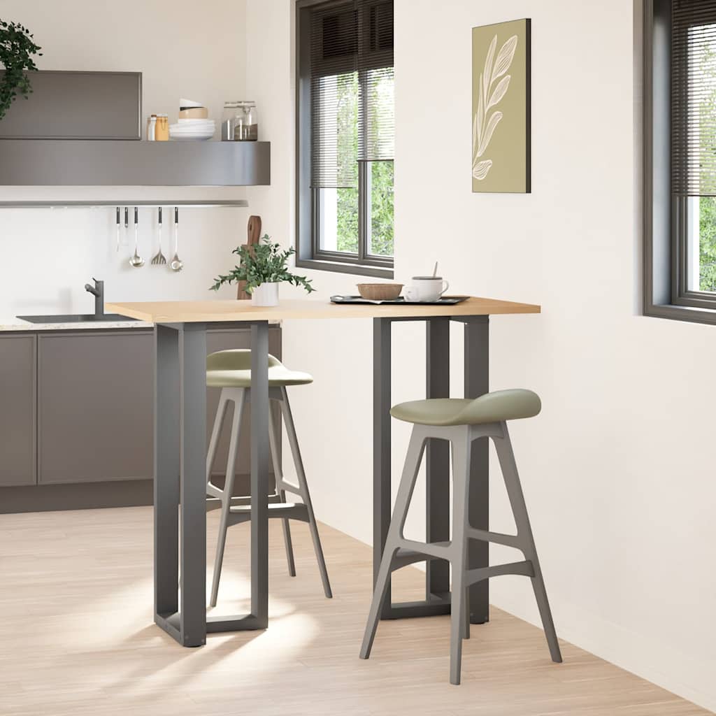 Vidaxl bartafelpoten 2 st t-vormig 50x35x(110-111) cm staal antraciet