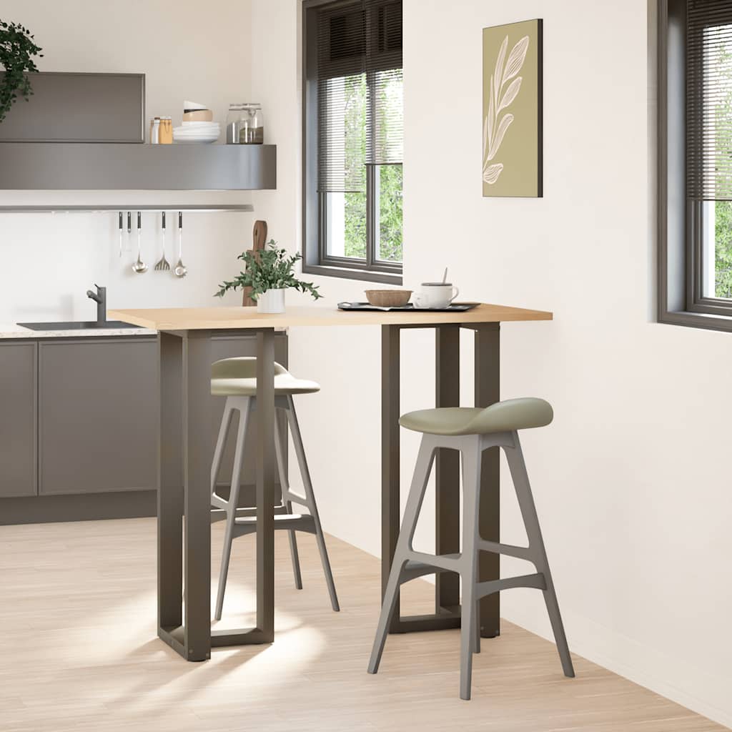 Vidaxl bartafelpoten 2 st t-vormig 50x35x(110-111) cm staal naturel