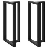 Vidaxl bartafelpoten 2 st t-vormig 60x35x(110-111) cm staal zwart