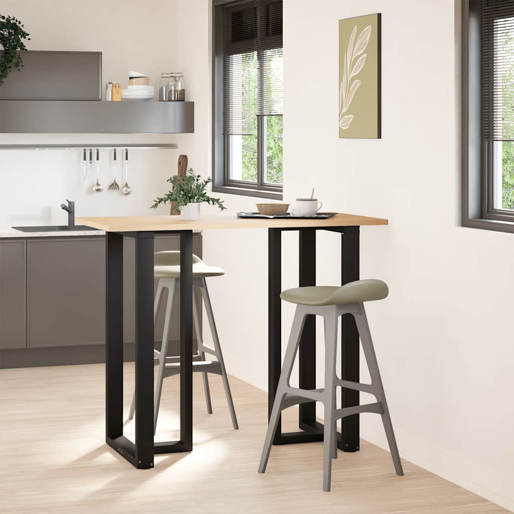 Vidaxl bartafelpoten 2 st t-vormig 60x35x(110-111) cm staal zwart
