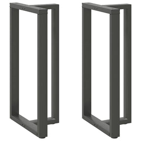 Vidaxl bartafelpoten 2 st t-vormig 60x35x(110-111) cm staal antraciet