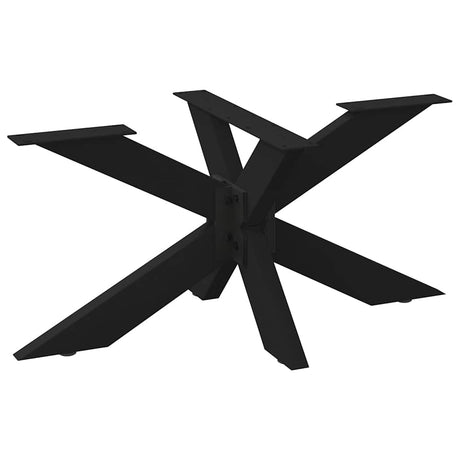 Vidaxl salontafelpoot spider vorm 98x58x(42-43) cm staal zwart