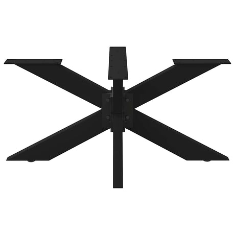 Vidaxl salontafelpoot spider vorm 98x58x(42-43) cm staal zwart