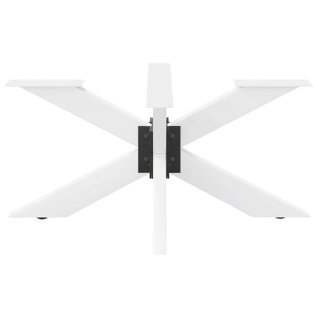 Vidaxl salontafelpoot spider vorm 98x58x(42-43) cm staal wit