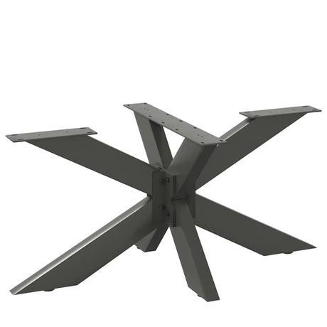 Vidaxl salontafelpoot spider vorm 98x58x(42-43) cm staal antraciet