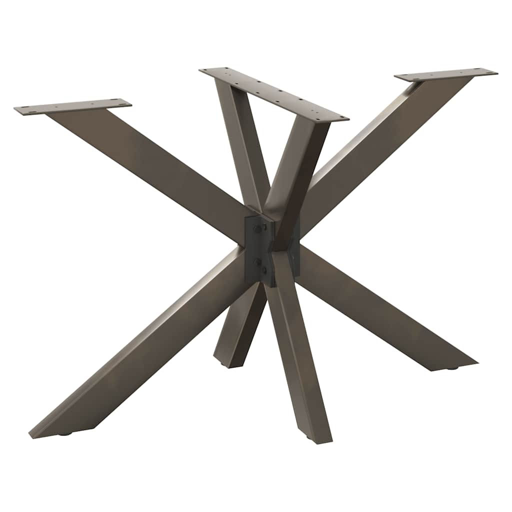 Vidaxl eettafelpoot spider vorm 120x68x(72-73) cm staal naturel