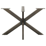 Vidaxl eettafelpoot spider vorm 120x68x(72-73) cm staal naturel
