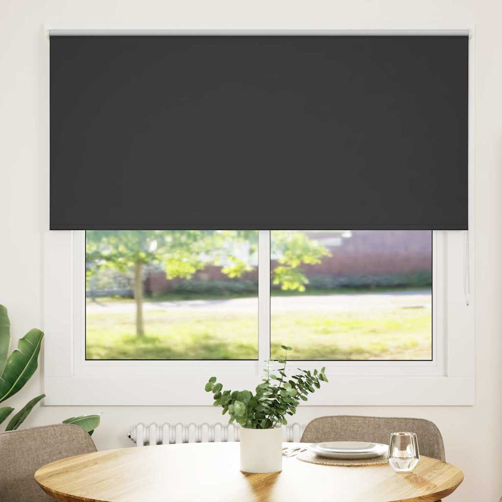Vidaxl rolgordijn verduisterend 160x175 cm stofbreedte 156,6 cm zwart