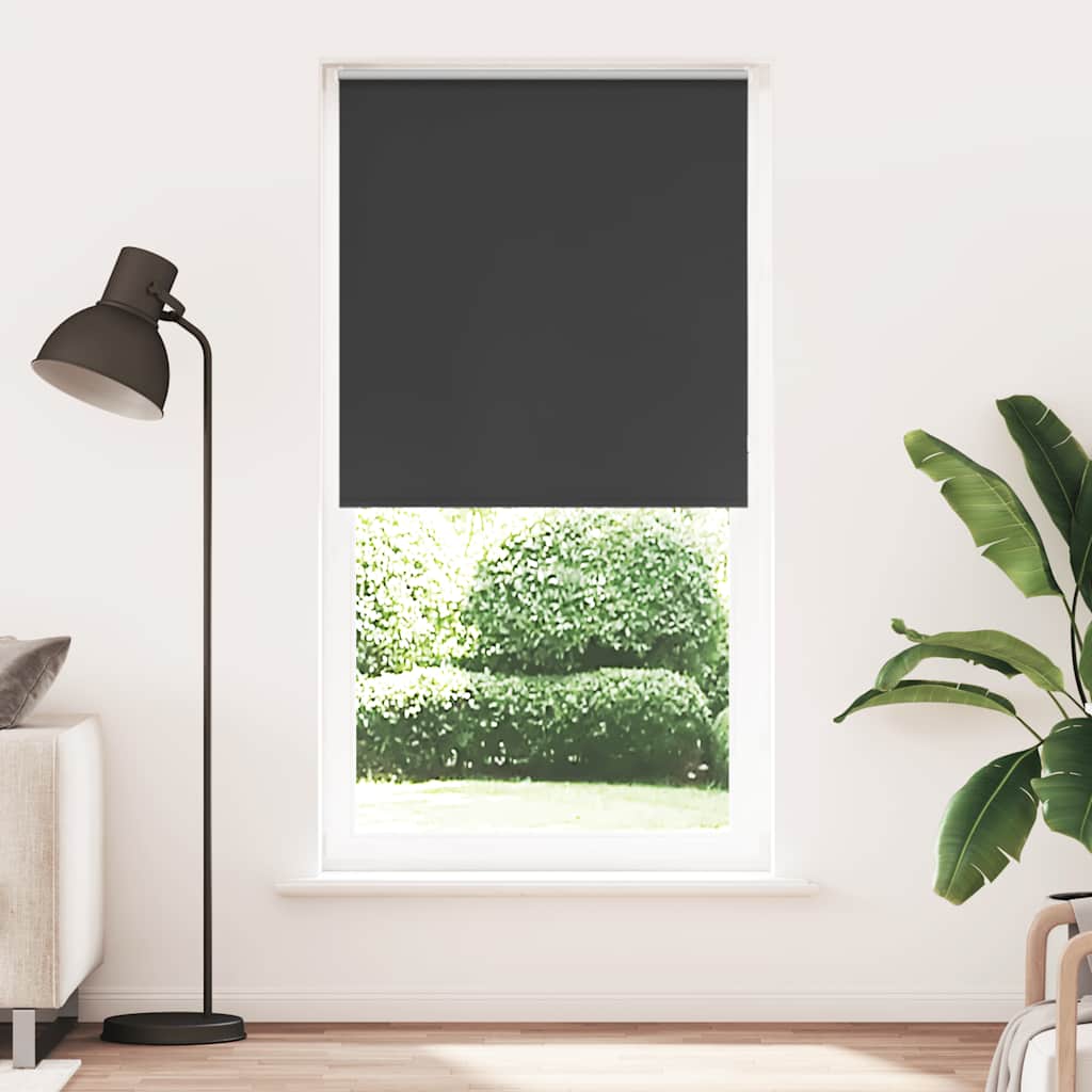 Vidaxl rolgordijn verduisterend 110x210 cm stofbreedte 105,7 cm zwart